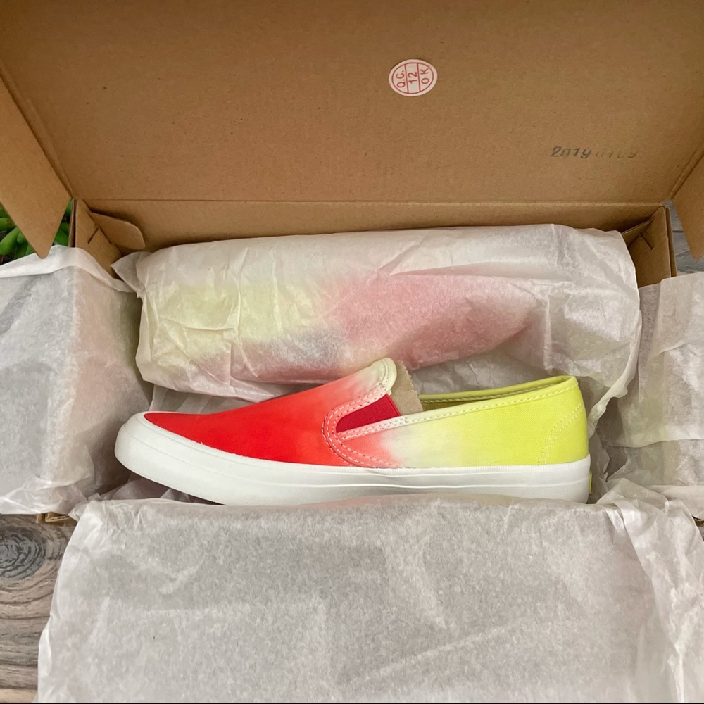 NIB Sperry Seaside Dip Dye Slip On Canvas Sneaker - Picture 9 of 12